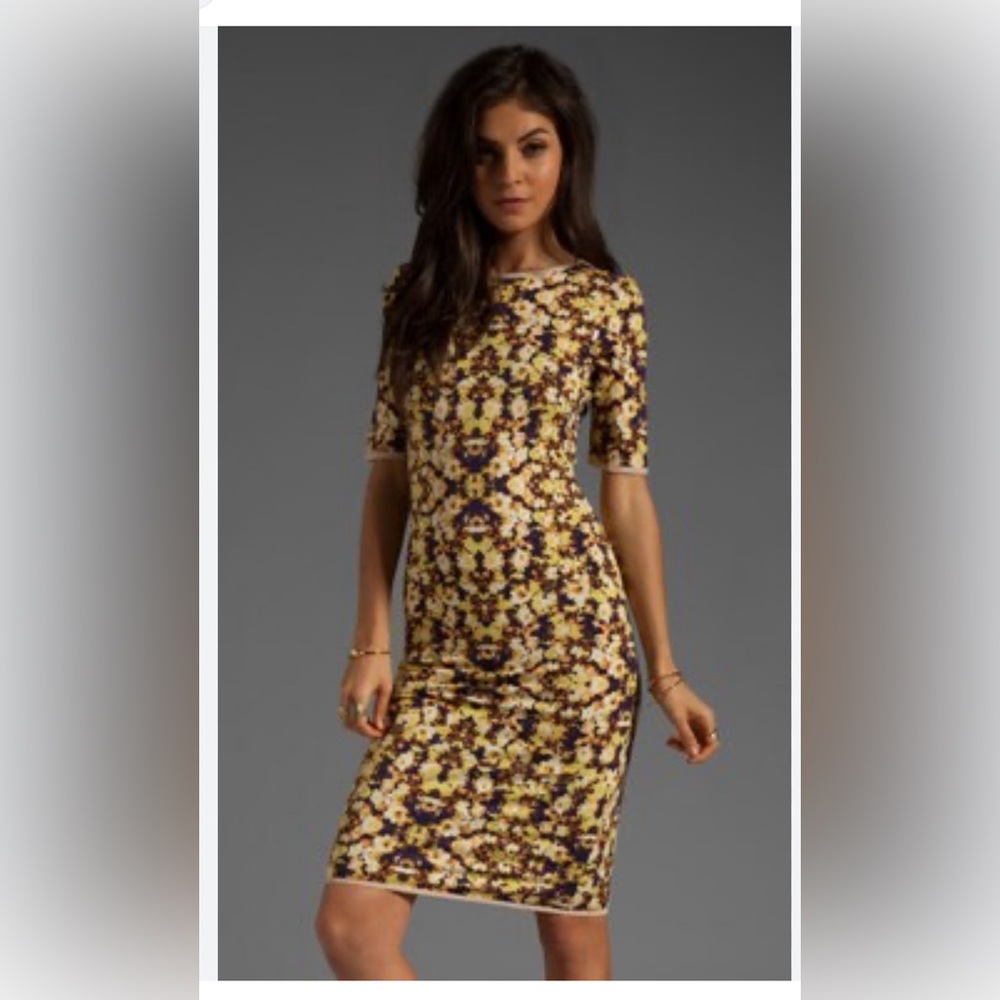 Anthropologie La Vi by Sam and Lavi Floral Kaleidoscope Dress XL